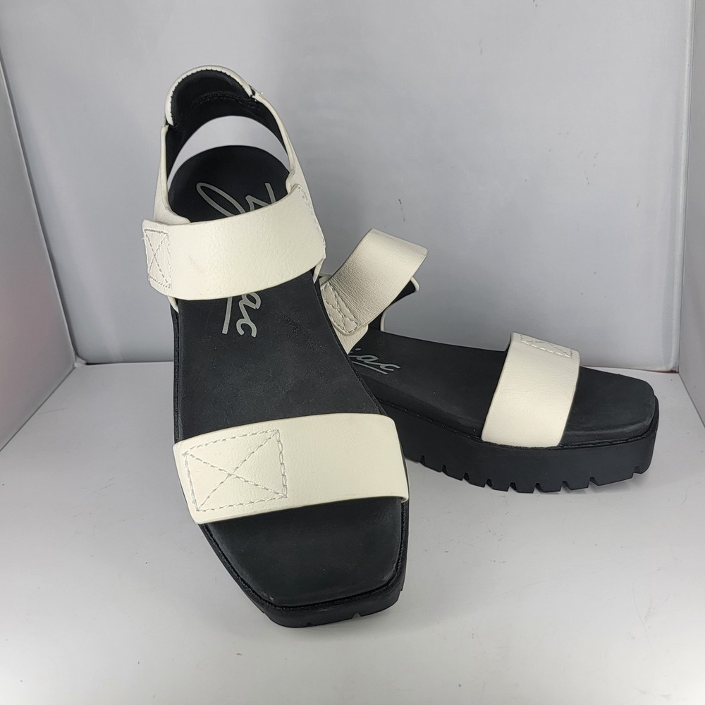 Zodiac Bailey Ankle Strap White Leather Sandals 7.5 - Picture 5 of 8